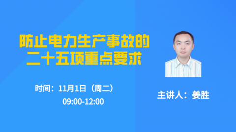 11.1防止电力生产事故的二十五项重点要求 