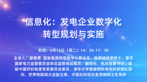 信息化：发电企业数字化转型规划与实施 